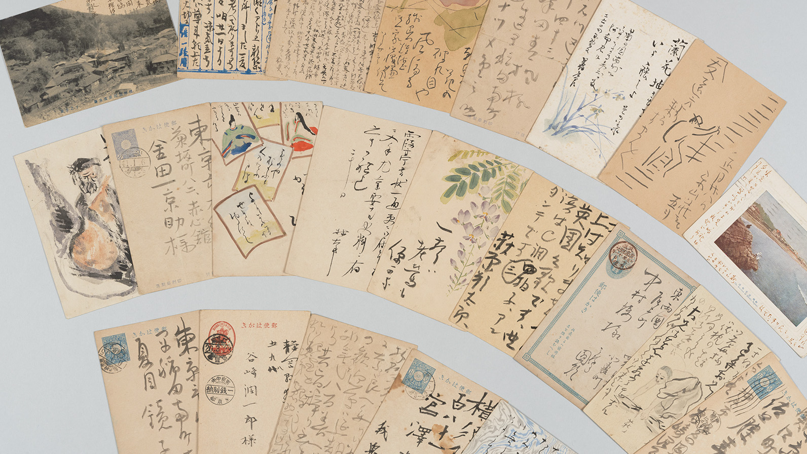 111枚のハガキの世界─伝えたい思い、伝わる魅力」茶人の審美眼で選び